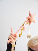 Čarobna palica za vilo Fabelab Dress-up Magic Wand - Old Rose