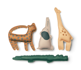 Set-obteženih-plavalnih-pripomočkov-za-potapljanje-Liewood-Dion-Diving-toys - All-together / Sandy