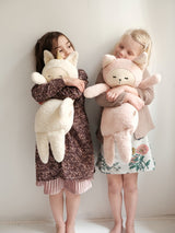 Mehka igrača Velika prijateljica Zajčica Fabelab Big Buddy - Mauve Bunny