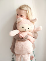 Mehka igrača Velika prijateljica Zajčica Fabelab Big Buddy - Mauve Bunny