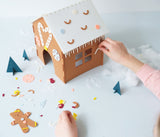 Božični ustvarjalni komplet Hišica iz medenjakov Fabelab Mini Makers - Gingerbread House Kit