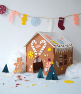 Božični ustvarjalni komplet Hišica iz medenjakov Fabelab Mini Makers - Gingerbread House Kit