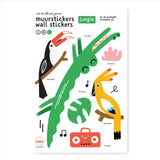 Stenska nalepka Makii Džungla L - Krokodil Ed (45 x 30 cm)