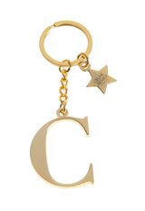 Obesek-za-ključe-Jeune-Premier-Keychain-Letter-Classic-Gold - C