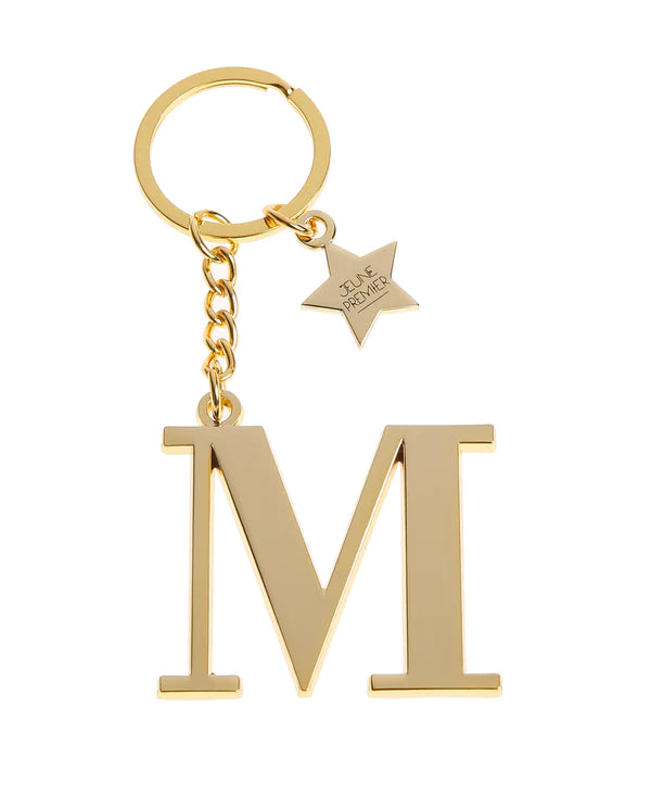 Obesek za ključe Jeune Premier Keychain Letter Classic Gold - M