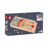 Lesena-namizna-otroška-družabna-igra-Leteči-ploščki-Janod-Wooden-Retro-paddles-game