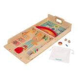 Lesena-namizna-otroška-družabna-igra-Leteči-ploščki-Janod-Wooden-Retro-paddles-game