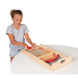 Lesena-namizna-otroška-družabna-igra-Leteči-ploščki-Janod-Wooden-Retro-paddles-game