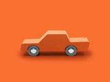 Lesen igralni avtomobilček Waytoplay Back & Forth Car - Orange