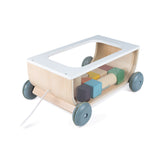Lesen voziček s kockami Janod Sweet Cocoon Cart With Blocks