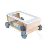 Lesen voziček s kockami Janod Sweet Cocoon Cart With Blocks