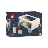 Lesen voziček s kockami Janod Sweet Cocoon Cart With Blocks