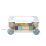 Lesen voziček s kockami Janod Sweet Cocoon Cart With Blocks