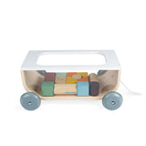 Lesen voziček s kockami Janod Sweet Cocoon Cart With Blocks