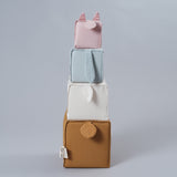 Mehka aktivnostna piramida Živali Fabelab Soft Blocks Animals