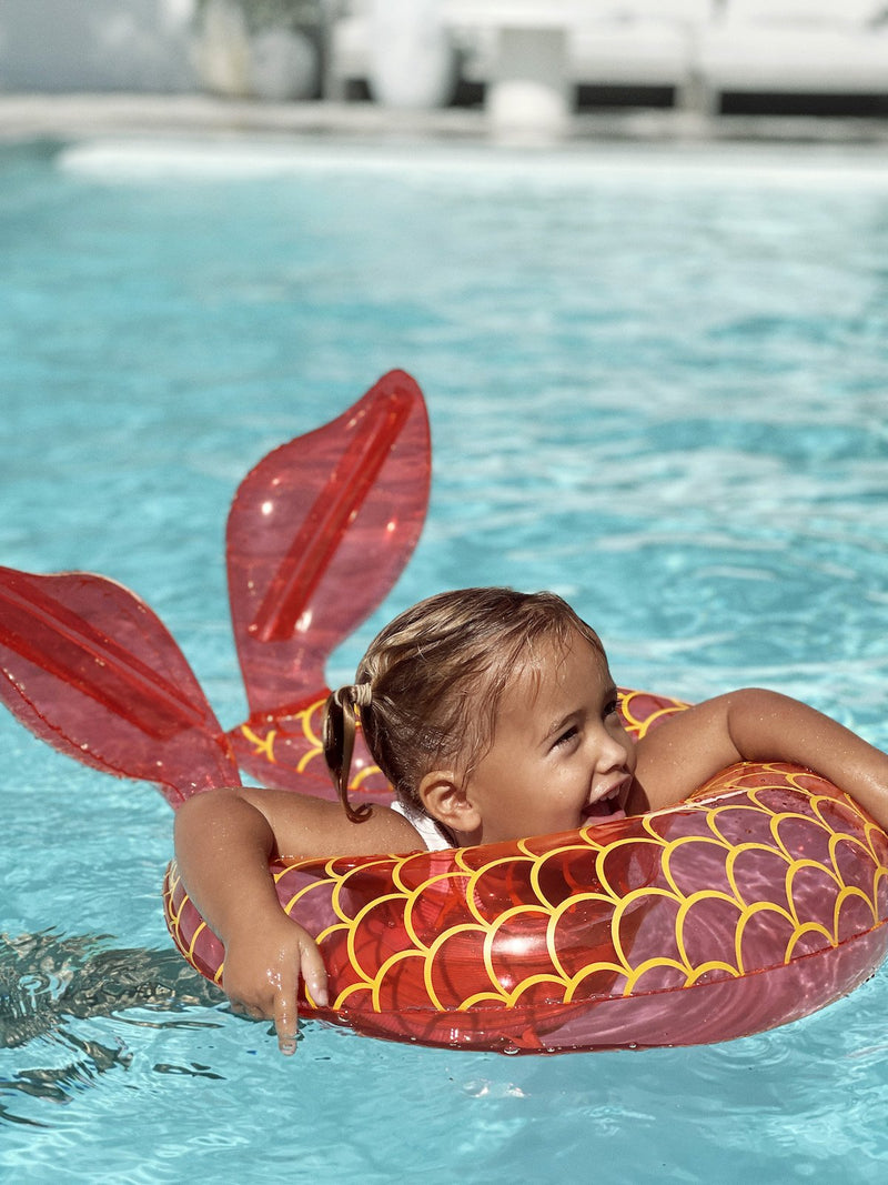 Napihljiv otroški plavalni obroč Sunnylife Kiddy Float Ring - Mermaid