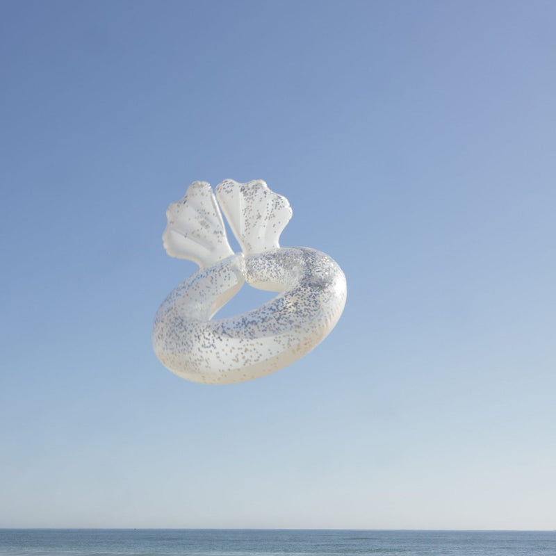 Napihljiv otroški plavalni obroč Sunnylife Mini Float Ring - Shell