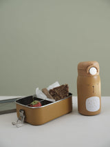 Otroška-steklenička-iz-nerjavečega-jekla-Medvedek-Fabelab-Kids-Water bottle-Bear - Ochre