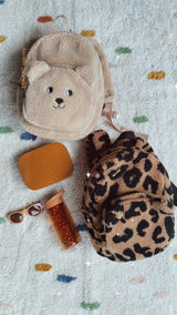 Otroški-nahrbtnik-za-vrtec-Petit-Monkey-Backpack-Teddy - Sand