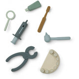 Otroski-silikonski-zobozdravniski-igralni-set-Liewood-Frank-dentist-play-set-Blue-Multi-Mix