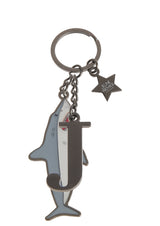 Otroški obesek za ključe Jeune Premier Keychain Letter Black Nickle - Sharkie