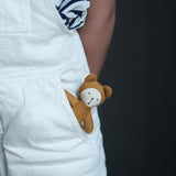 Otroška mehka igrača žepni prijatelj medvedek Fabelab Pocket Friend - Bear