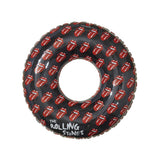 Napihljiv plavalni obroč za vodo Sunnylife Pool Ring - Rolling Stones Black