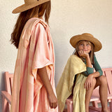 Velika-kopalna-brisača-Sunnylife-Luxe-Terry-Towel - Salmon