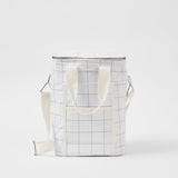 Hladilna-torba-za-plažo-Sunnylife-Canvas-Cooler-Drinks-Bag -Check-Coconut