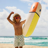 Dvostranski napihljiv plavalni obroč za vodo Sunnylife Pool Ring - Smiley 50th Birthday