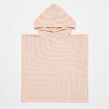 Otroški-kopalni-pončo-s-kapuco-Sunnylife-Kids-Terry-Beach-Hooded -Towel - Surf-Pink