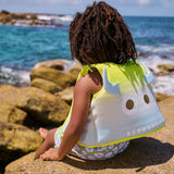 Otroški plavalni jopič za učenje plavanja Sunnylife Kids Swim Float Vest - Monty the Monster (4 - 6 let)