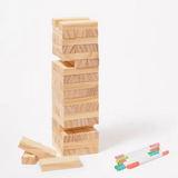 Lesena-druzabna-igra-s-flomastri-za-personalizacijo-Sunnylife-Colour-In-Jumbling-Tower-Set-Majorelle
