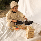Lesena-druzabna-igra-s-flomastri-za-personalizacijo-Sunnylife-Colour-In-Jumbling-Tower-Set-Majorelle