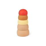 Silikonska-natikanka-za-igro-z-vodo-Liewood-Eik-Stacking-Cups-Bath-Toy - Rose-Multi-Mix