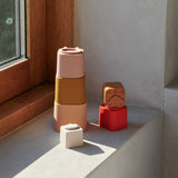 Silikonska-natikanka-za-igro-z-vodo-Liewood-Zuzu-Stacking-Cups - Almond Multi-Mix