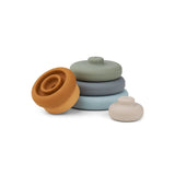 Silikonska natikanka Liewood Dag Stacking Tower - Blue Multi Mix