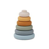 Silikonska natikanka Liewood Dag Stacking Tower - Blue Multi Mix