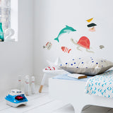 Stenska nalepka Makii Morje L - Morska želva Zaza (45 x 30 cm)