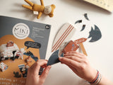 Ustvarjalna knjižica za izdelovanje iz papirja Počitnice na morju Fabelab Mini Makers - Lucky Ocean Paper Activity Booklet