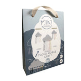 Ustvarjalni komplet za izdelavo mobile Mavrični oblački Fabelab Mini Makers - Cloud Mobile Craft