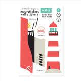 Stenska nalepka Makii Morje - Turbo čoln S (14 x 22 cm)