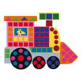 Kreativni set za ustvarjanje mozaičnih vozil z Janod Mosaics Vehicles