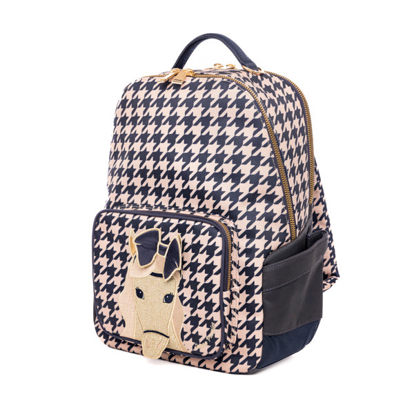 Otroški šolski nahrbtnik Backpack New Bobbie Jeune Premier - Houndstooth Horse