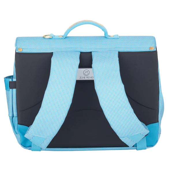 Otroska-solska-torba-It-Bag-Midi-Jeune-Premier-Vichy-Love-Blue