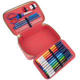 PF023189_Otroška-enoprostorna-trda-polna-šolska-peresnica-Pencil-Box-Filled-Jeune-Premier - Vichy-Love-Pink