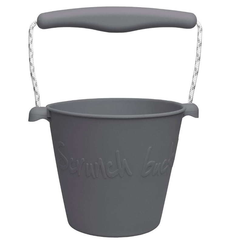 Otroška silikonska kanglica Bucket Scrunch - Cool Grey