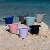 Otroška silikonska kanglica Bucket Scrunch - Cool Grey
