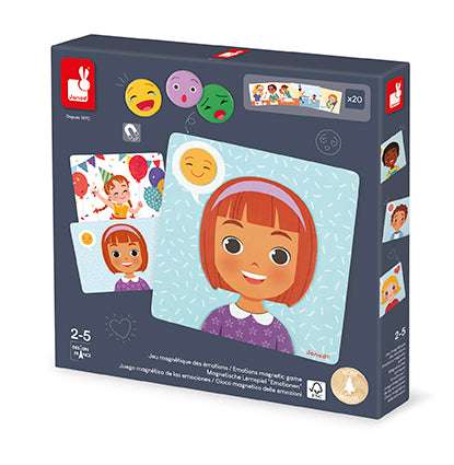 Didaktična magnetna igra Učenje čustev Janod Magnetic game Emotions