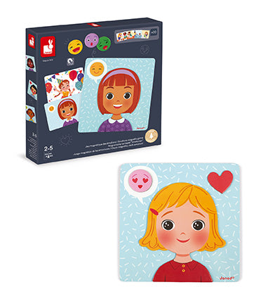 Didaktična magnetna igra Učenje čustev Janod Magnetic game Emotions